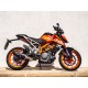 KTM DUKE 125 2011/16 E3 ESCAPE HOMOLOGADO Y CATALIZADO FURORE NERO