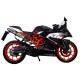 KTM RC 200 2014/16 E3 ESCAPE RACING Y TUBO DE CONEXIÓN DEEPTONE INOX