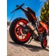 KTM RC 125 2017/20 E4 ESCAPE RACING Y TUBO DE CONEXIÓN M3 TITANIUM NATURAL