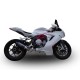 MV AGUSTA BRUTALE 675 2012/15 ESCAPE HOMOLOGADO Y TUBO DE CONEXIÓN GPE ANN. POPPY