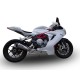 MV AGUSTA BRUTALE 675 2012/15 ESCAPE HOMOLOGADO Y TUBO DE CONEXIÓN GPE ANN. TITAIUM