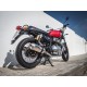 ROYAL ENFIELD INTERCEPTOR 650 2019/20 E4 DOBLE ESCAPE HOMOLOGADO PARA RUIDO CON COLECTOR RACING SATINOX