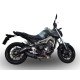 YAMAHA MT-09 / FZ-09 2014/16 E3 ESCAPE HOMOLOGADO Y TUBO DE CONEXIÓN FURORE NERO