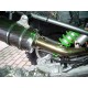 KAWASAKI KFX 700 2004/11 ESCAPE SEMICOMPLETO HOMOLOGADO DOBLE SILENCIOSO FURORE NERO