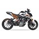 KTM DUKE - RC 390 17-20 L3XB SLIP ON - DUAL HYPERLOW BLACK XL