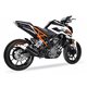 KTM DUKE - RC 390 17-20 L3XB SLIP ON - DUAL HYPERLOW BLACK XL