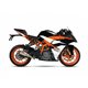 KTM DUKE - RC 125 17-20 RB SLIP ON - RACE XTREM BLACK