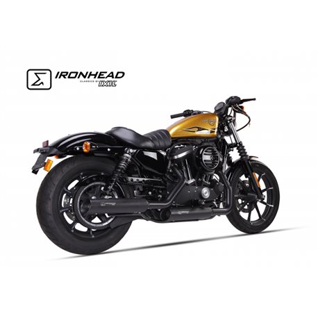 H-D SPORTSTER XL 883 2014-2016 HC1-3B SLIP ON (UPPER MUFFLER) - IRONHEAD ROUND BLACK