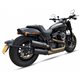 H-D FAT BOB 18-20 HC2-2B SLIP ON (LOWER MUFFLER) - IRONHEAD ROUND BLACK