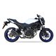 SUZUKI SV 650 S 16-21 (WCX0) L3XB SLIP ON - DUAL HYPERLOW BLACK XL