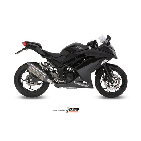 KAWASAKI NINJA 300 2013 - 2016 SUONO INOX COPA CARBONO MIVV