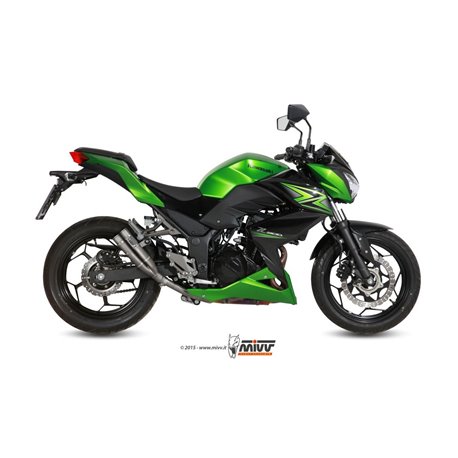 KAWASAKI Z300 2015 - 2016 DOUBLE GUN FULL TITANIUM MIVV