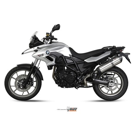 BMW F 700 GS 2012 - 2017 SUONO INOX COPA CARBONO MIVV