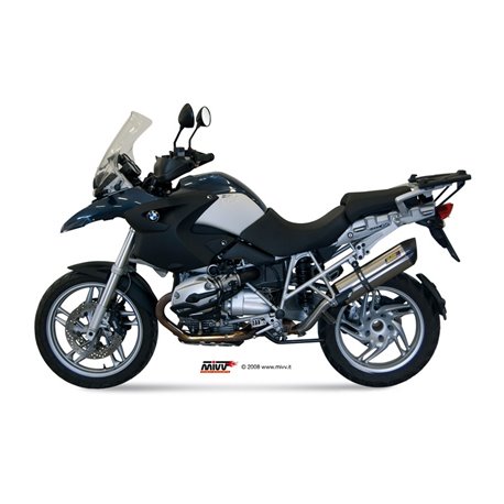 BMW R 1200 GS / ADVENTURE 2004 - 2007 SUONO INOX COPA CARBONO MIVV