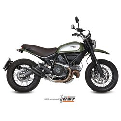 DUCATI SCRAMBLER 800 2015 - 2016 DOUBLE GUN BLACK MIVV