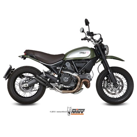 DUCATI SCRAMBLER 800 2015 - 2016 DOUBLE GUN BLACK MIVV