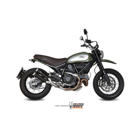 DUCATI SCRAMBLER 800 2015 - X-CONE INOX NERO CERAMICO/CERAMIC BLACK ST. STEEL MIVV