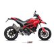 DUCATI HYPERMOTARD 821 2013 - 2015 SUONO INOX COPA CARBONO MIVV