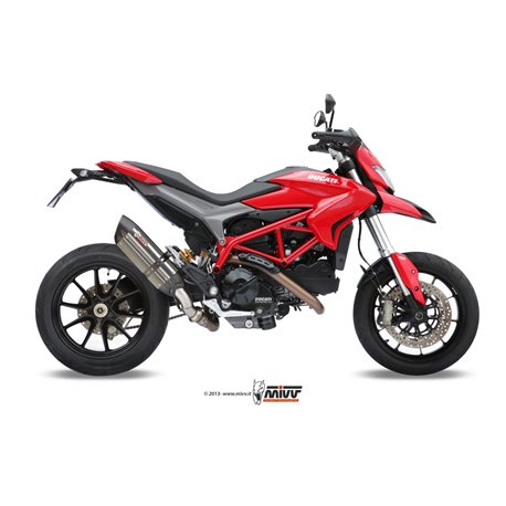 DUCATI HYPERMOTARD 821 2013 - 2015 SUONO INOX COPA CARBONO MIVV