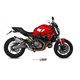 DUCATI MONSTER 821 2014 - 2017 SUONO INOX COPA CARBONO MIVV