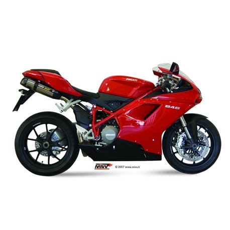 DUCATI 848 2007 - 2013 SUONO INOX COPA CARBONO MIVV