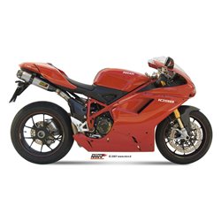 DUCATI 1098 2007 - 2011 SUONO INOX COPA CARBONO MIVV