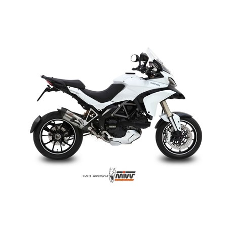 DUCATI MULTISTRADA 1200 2010 - 2014 SUONO INOX COPA CARBONO MIVV