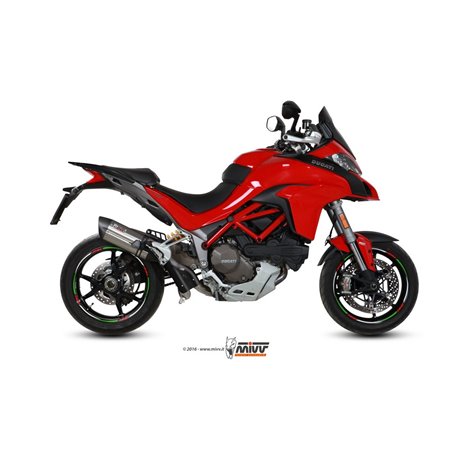 DUCATI MULTISTRADA 1200 2015 - 2017 SUONO INOX COPA CARBONO MIVV