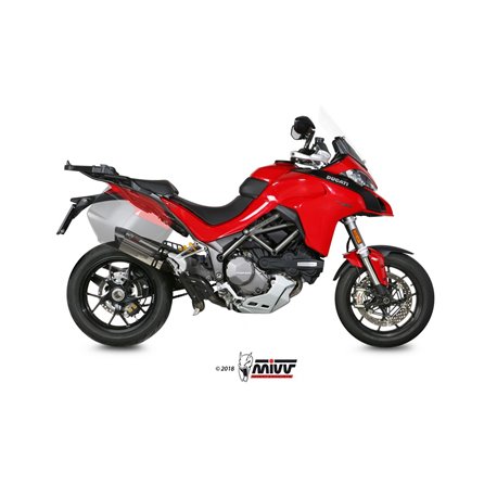 DUCATI MULTISTRADA 1260 2018 - SUONO INOX COPA CARBONO MIVV