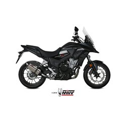 HONDA CB 500 X 2017 - SUONO INOX COPA CARBONO MIVV