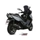 KYMCO XCITING 400I 2013 - 2018 OVAL BLACK COPA CARBONO MIVV