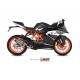 KTM RC 125 2014 - 2016 SUONO INOX COPA CARBONO MIVV