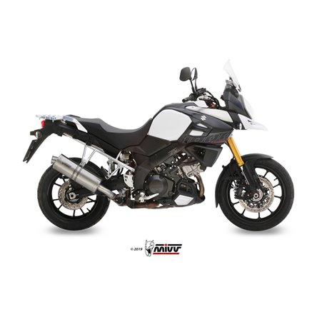 SUZUKI DL V-STROM 1000 / XT 2014 - OVAL INOX/ST. STEEL MIVV