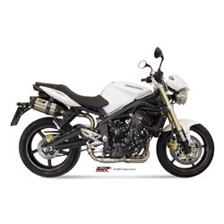 TRIUMPH STREET TRIPLE 2007 - 2012 SUONO INOX COPA CARBONO MIVV