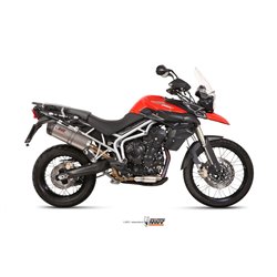 TRIUMPH TIGER 800 XC / XR / XRX / XCX / XRT / XCA 2011 - 2016 OVAL TITANIO COPA CARBONO MIVV