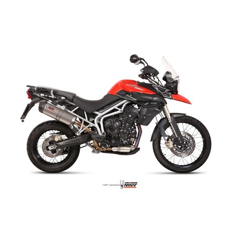 TRIUMPH TIGER 800 XC / XR / XRX / XCX / XRT / XCA 2011 - 2016 OVAL TITANIO COPA CARBONO MIVV