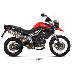 TRIUMPH TIGER 800 XC / XR / XRX / XCX / XRT / XCA 2011 - 2016 SUONO INOX COPA CARBONO MIVV