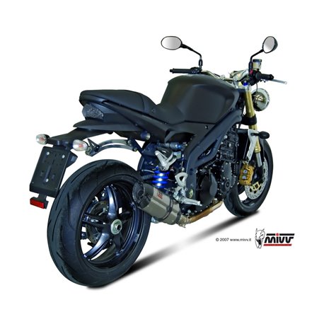 TRIUMPH SPEED TRIPLE 2007 - 2010 SUONO INOX COPA CARBONO MIVV