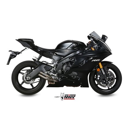 YAMAHA YZF 600 R6 2017 - DOUBLE GUN FULL TITANIUM MIVV