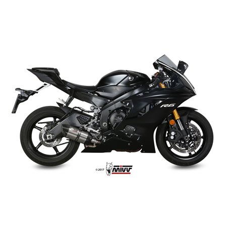 YAMAHA YZF 600 R6 2017 - SUONO INOX COPA CARBONO MIVV