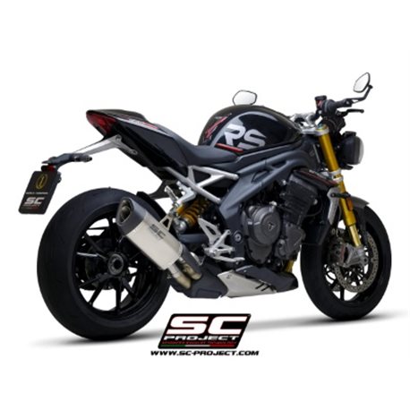 TRIUMPH SPEED TRIPLE 1200 RS (2021 - 2025) - RR - Euro 5 Escape SC1-R GT titanio