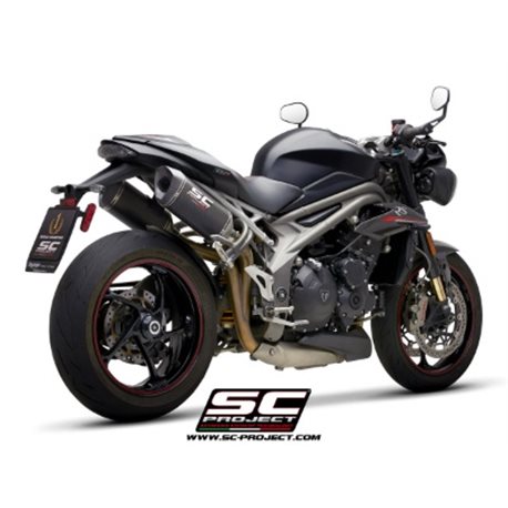 TRIUMPH SPEED TRIPLE 1050 (2018 - 2020) - S - RS Par de escapes SC1-M carbono