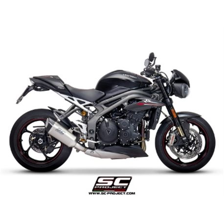 TRIUMPH SPEED TRIPLE 1050 (2018 - 2020) - S - RS Escape SC1-R titanio