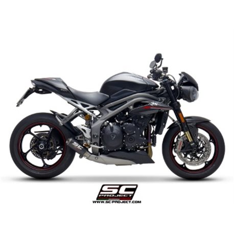 TRIUMPH SPEED TRIPLE 1050 (2018 - 2020) - S - RS Escape CR-T carbono