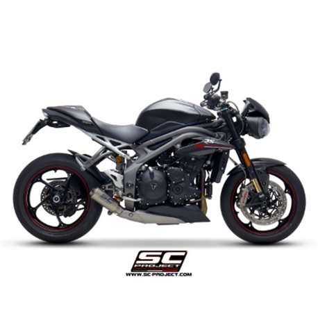 TRIUMPH SPEED TRIPLE 1050 (2018 - 2020) - S - RS Escape CR-T titanio