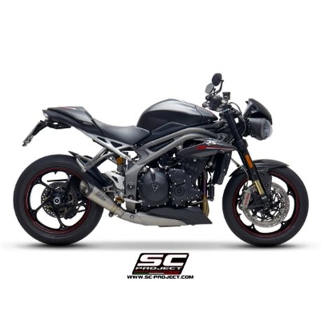 TRIUMPH SPEED TRIPLE 1050 (2018 - 2020) - S - RS Escape S1 titanio