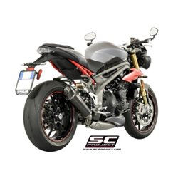 TRIUMPH SPEED TRIPLE 1050 (2016 - 2017) - S - R Escape Conic carbono, posición baja