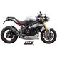 TRIUMPH SPEED TRIPLE 1050 (2011 - 2015) Escape Oval carbono, posición baja