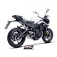 TRIUMPH STREET TRIPLE 765 R - RS (2023 - 2024) - EURO 5 Línea de escape completa 3-1 acero inoxidable, con escape CR-T titanio c