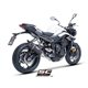 TRIUMPH STREET TRIPLE 765 R - RS (2023 - 2024) - EURO 5 Línea de escape completa 3-1 acero inoxidable, con escape SC1-S carbono